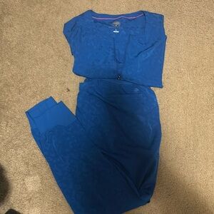 Healing Hands leopard scrubs
